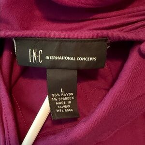 INC International Concepts Magenta Knit Top